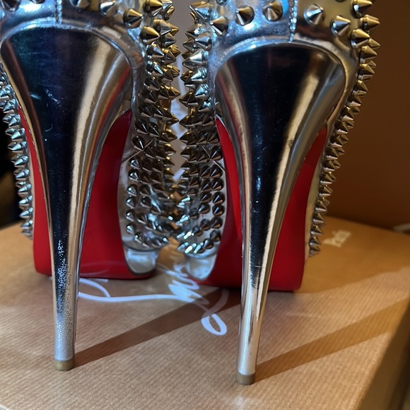 Worn once inside, brand new Red rubber sole from Leather Spa NYC 5 1/2 inch heel - Picture 6 of 8